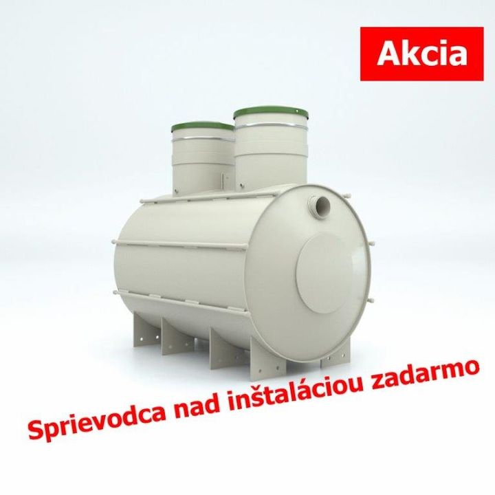 Plastový septik NAUTILUS® 3 m³ HARD line - do sucha
